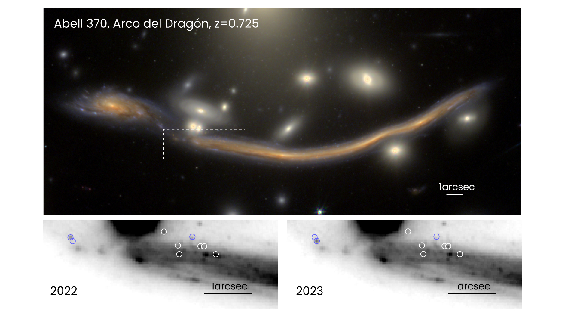 Astrónomos captan estrellas individuales a 6.500 millones de años luz de la Tierra